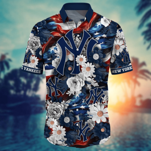 New York Yankees MLB Hawaii Shirt Independence Day, Summer Shirts