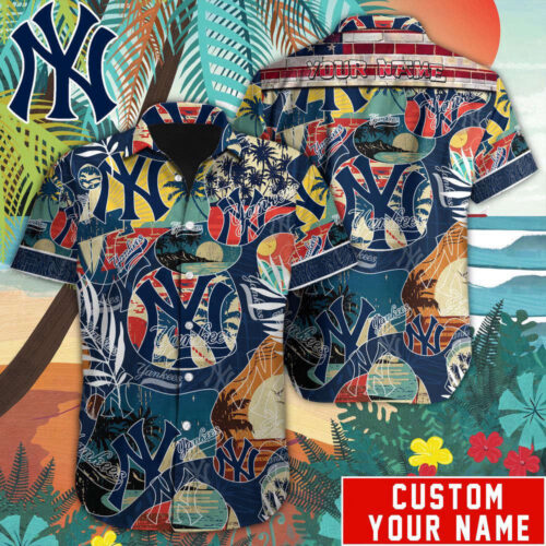 NewYork Yankees MLB-Custom Hawaiian Shirt For Men Women