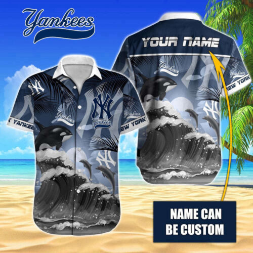 NewYork Yankees MLB-Hawaiian Shirt Custom  For Men Women