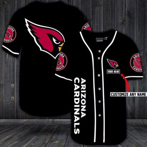 NFL Arizona Cardinals Baseball Jersey Shirt  For Men Women