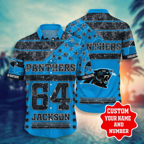 NFL Carolina Panthers Hawaiian Shirt Personalized Trending, Gift For Men Women