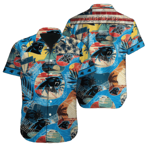 NFL Carolina Panthers Hawaiian Shirt Top Trending Summer, Gift For Men Women