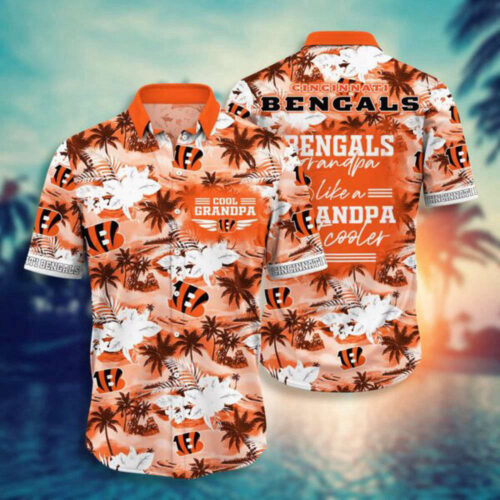 NFL Cincinnati Bengals Hawaiian Shirt For Grandparent