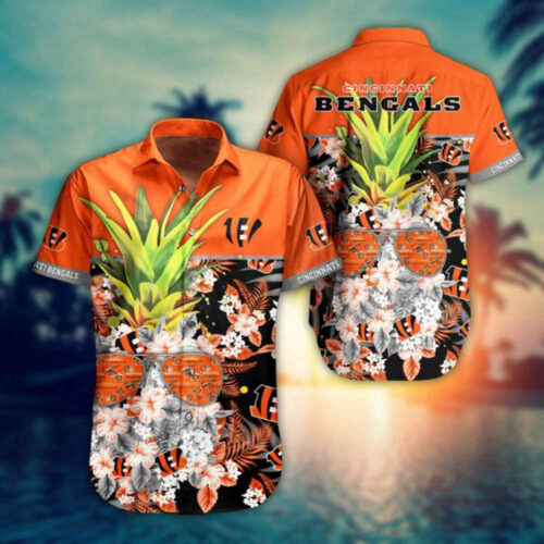 NFL Cincinnati Bengals Hawaiian Shirt Pineapple New Trending For Men And Women