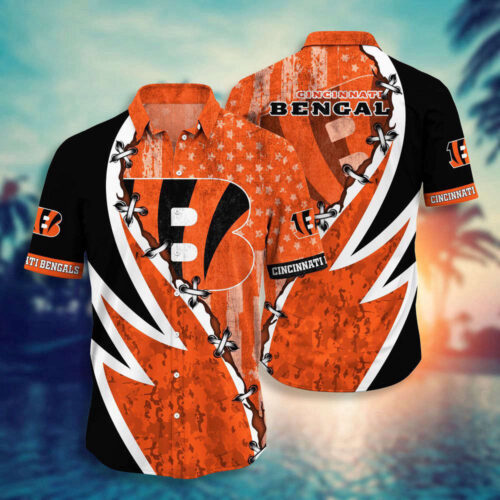 NFL Cincinnati Bengals Hawaiian Shirt   Style Hot Trending  For Men Women