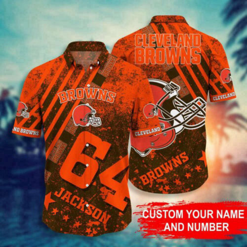 NFL Cleveland Browns Hawaiian Shirt Personalized Style Hot Trending For This Season