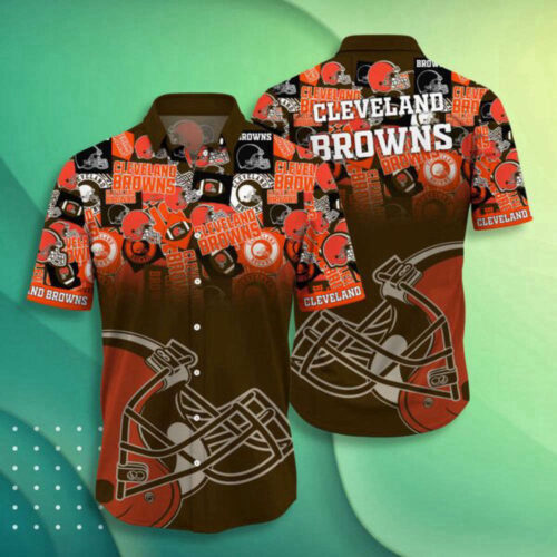 NFL Cleveland Browns Hawaiian Shirt Short Style Gift For Fans