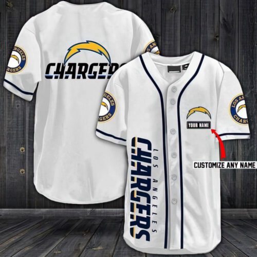 NFL Los Angeles Chargers Baseball Jersey Shirt  For Men Women