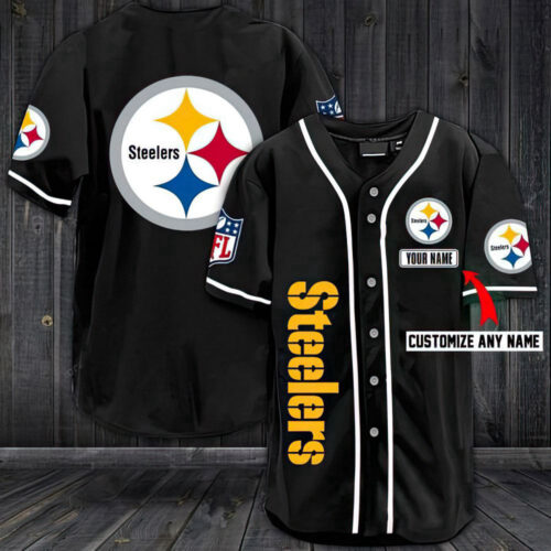 NFL Pittsburgh Steelers Baseball Jersey Shirt  For Men Women