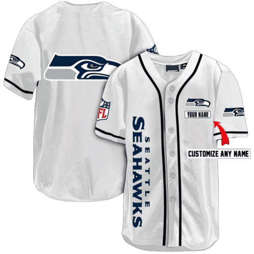 NFL Seattle Seahawks Baseball Jersey Shirt  For Men Women