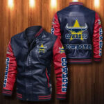 North Queensland Cowboys Leather Bomber Jacket