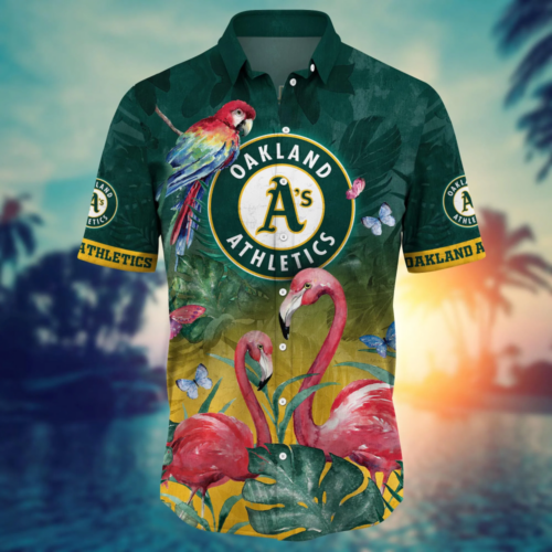 Oakland Athletics MLB Flower Hawaii Shirt   For Fans, Summer Football Shirts