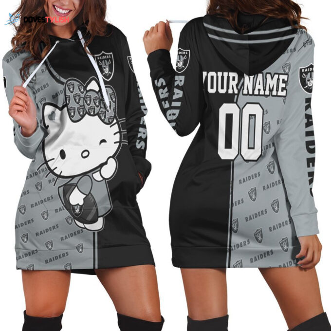 Oakland Raiders Hoodie Dress For Women