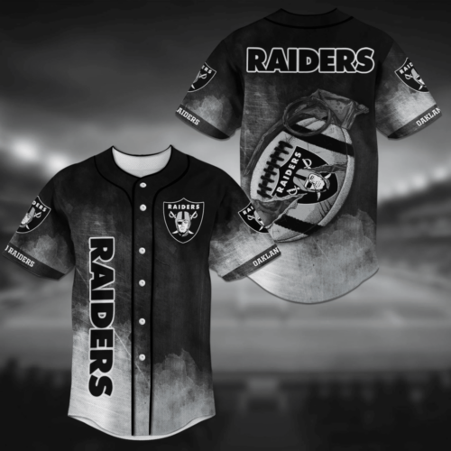 Official Oakland Raiders NFL Baseball Jersey Shirt For Men Women