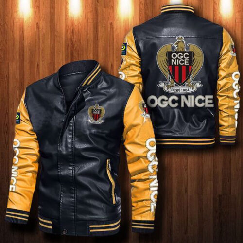 Ogc Nice Leather Bomber Jacket