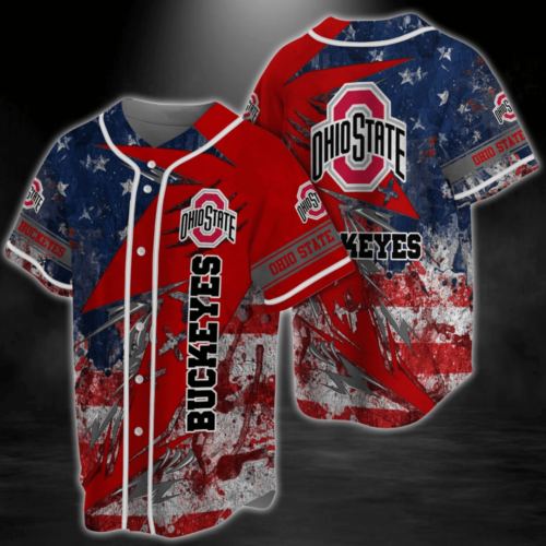 Ohio State Buckeyes Baseball Jersey Custom For Fans BJ0115