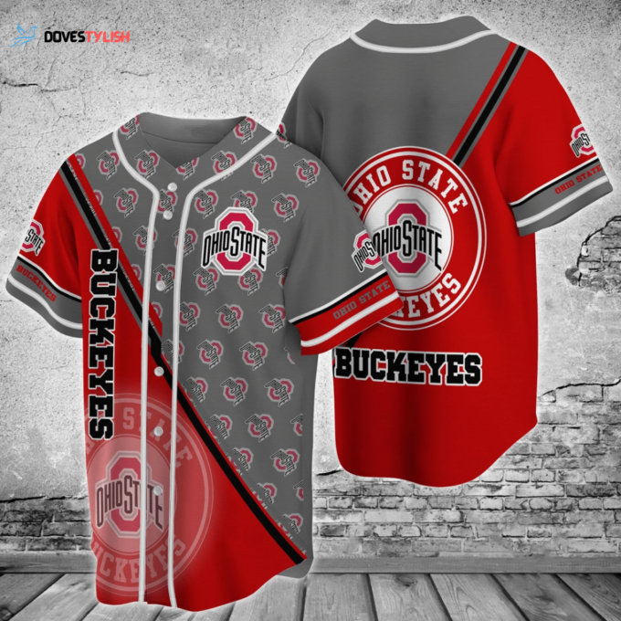 Ohio State Buckeyes Baseball Jersey Custom For Fans BJ0117