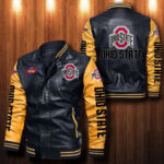 Ohio State Buckeyes Leather Bomber Jacket