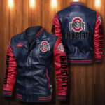 Ohio State Buckeyes Leather Bomber Jacket