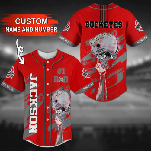 Ohio State Buckeyes Personalized Baseball Jersey BJ0179