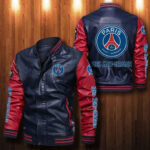 Paris Saint German Leather Bomber Jacket