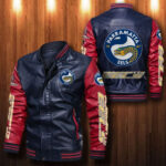 Parramatta Eels Leather Bomber Jacket