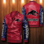 Penrith Panthers Leather Bomber Jacket