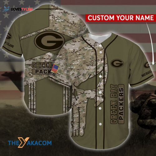 Personalized Best Gift Ideas Green Bay American Football Team Packers Aaron Rodgers Custom Name Baseball Jersey Shirt