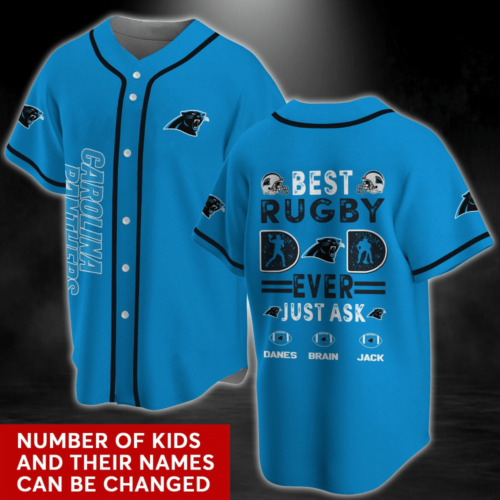 Personalized Carolina Panthers NFL Baseball Jersey Shirt For Men Women