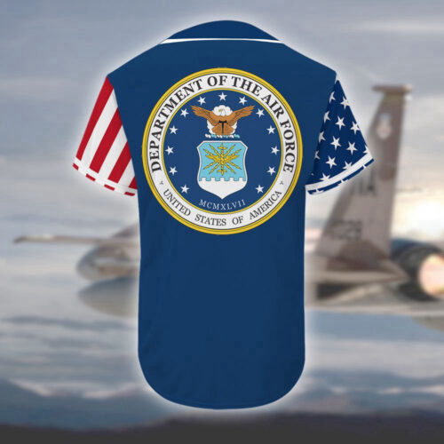 Personalized Custom Name US Airforce Veteran Baseball Tee Jersey Shirt ATP106028