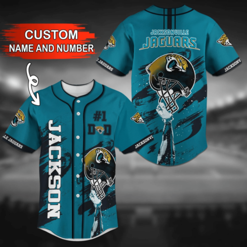 Personalized Jacksonville Jaguars NFL Baseball Jersey Shirt  For Fans