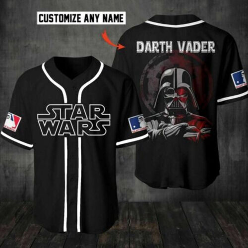 Personalized Love Star Wars Darth Vader AOP Baseball Jersey shirt