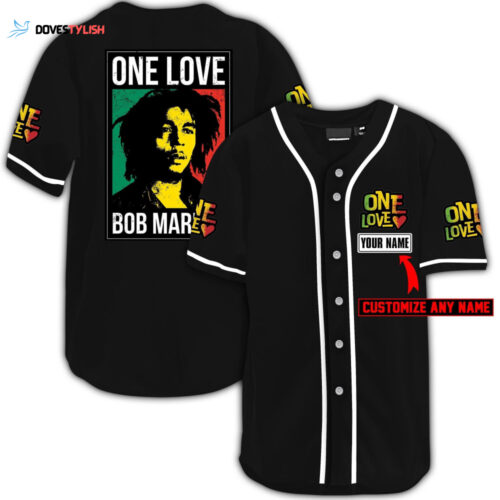 Personalized One Love Bob Marley 2k240 Baseball Jersey Gift For Lover Jersey