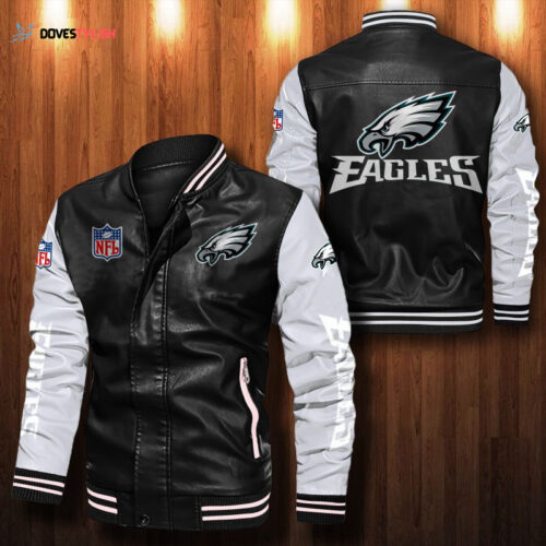 Philadelphia Eagles Leather Bomber Jacket