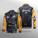 Philadelphia Eagles Leather Bomber Jacket