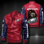 Philadelphia Eagles Leather Bomber Jacket