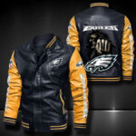 Philadelphia Eagles Leather Bomber Jacket