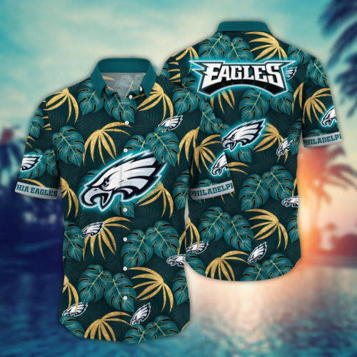 Philadelphia Eagles NFL Flower Hawaii Shirt  For Fans, Summer Football Shirts