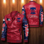 Philadelphia Phillies Leather Bomber Jacket