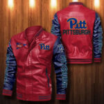 Pittsburgh Panthers Leather Bomber Jacket