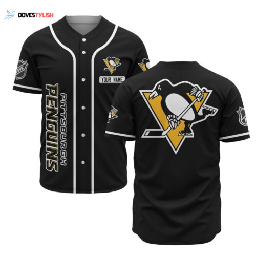 Pittsburgh Penguins Baseball Jersey BJ0033