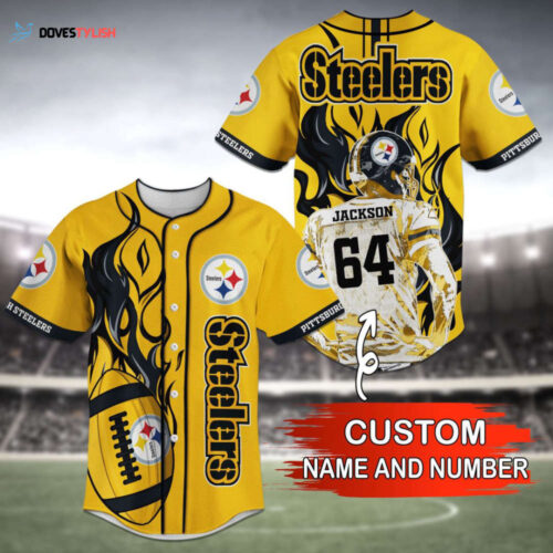 Pittsburgh Steelers Baseball Jersey Personalized Trend 2023 BJ0246
