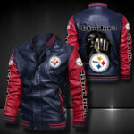 Pittsburgh Steelers Leather Bomber Jacket