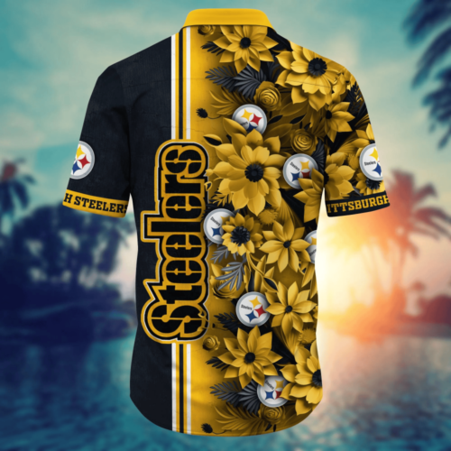 Pittsburgh Steelers NFL Flower Hawaii Shirt  For Fans, Custom Summer Football Shirts
