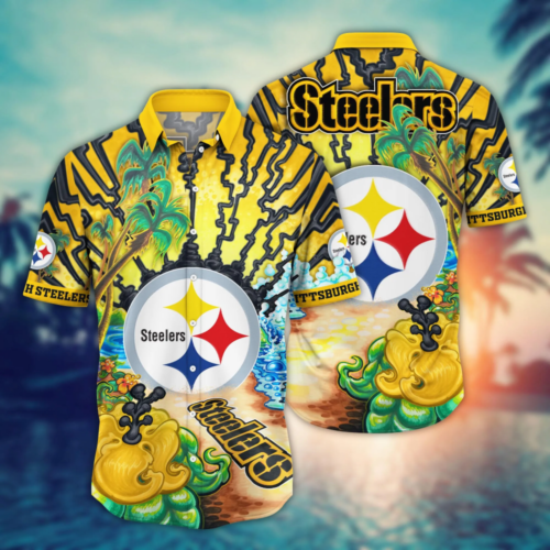 Pittsburgh Steelers NFL Flower Hawaii Shirt   For Fans, Summer Football Shirts