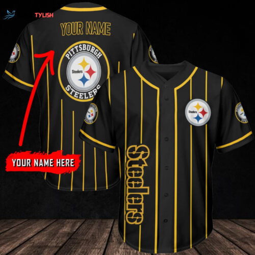 Pittsburgh Steelers Personalized Baseball Jersey 286