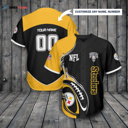 Pittsburgh Steelers Personalized Baseball Jersey 301