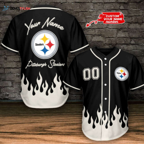Pittsburgh Steelers Personalized Baseball Jersey BG977
