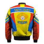 Pittsburgh Steelers Skull Red Yellow Bomber Jacket