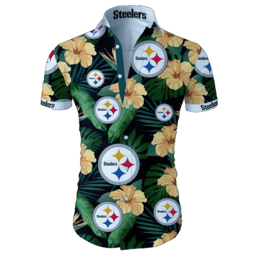 Pittsburgh Steelers Tropical Flower Hawaiian Shirt Gift For Fans